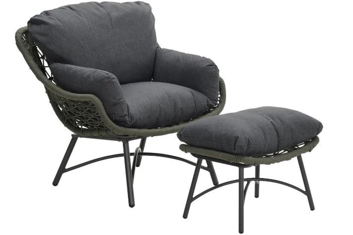 Logan fauteuil met voetenbank MG Garden Impressions