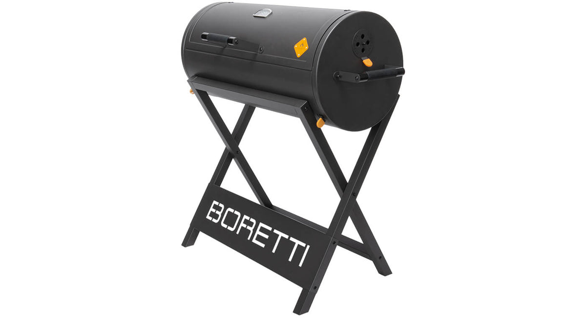 Boretti Barilo 2.0 houtskoolbarbecue – gesloten zijaanzicht