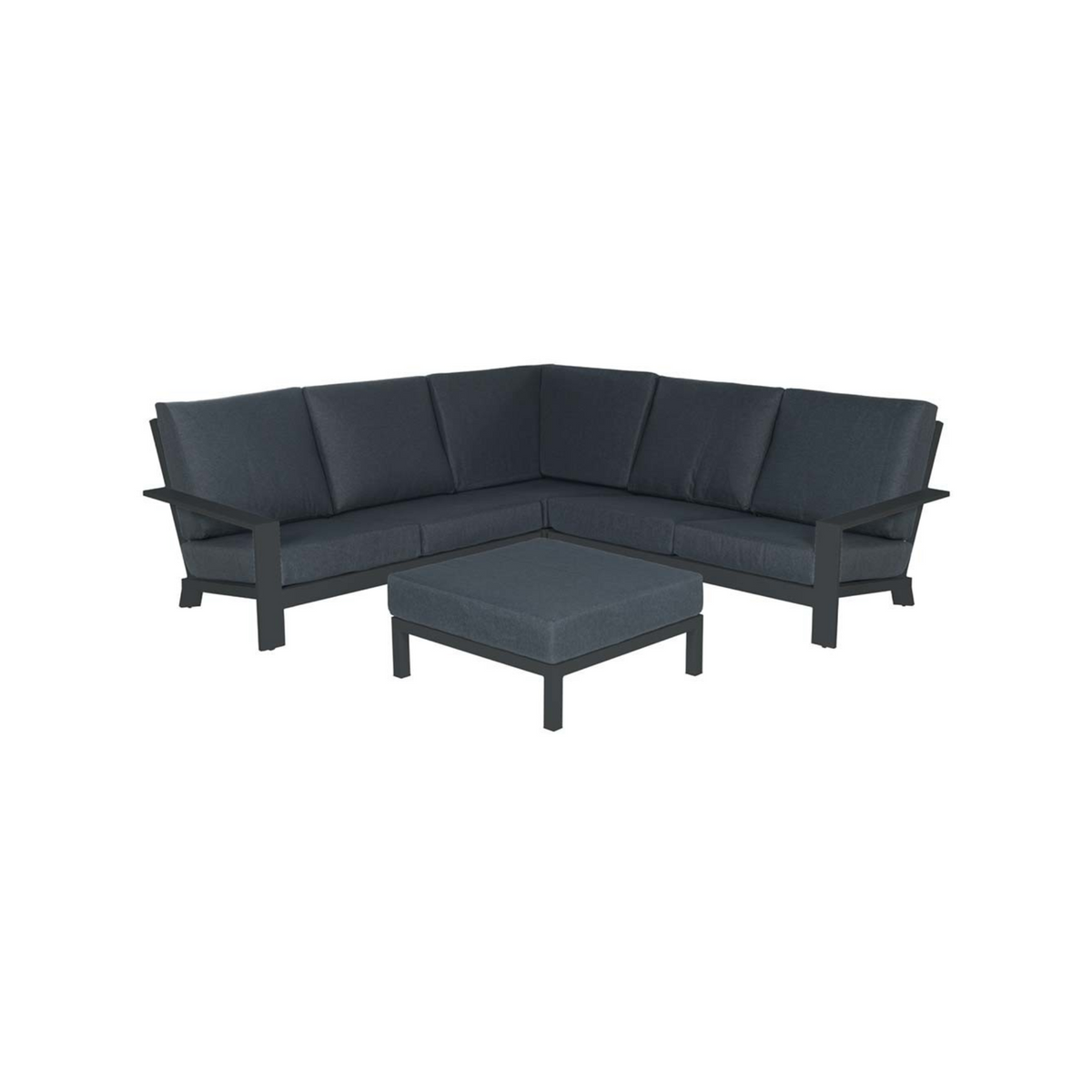 Lincoln lounge set donkergrijs frame hoekset Garden Impressions