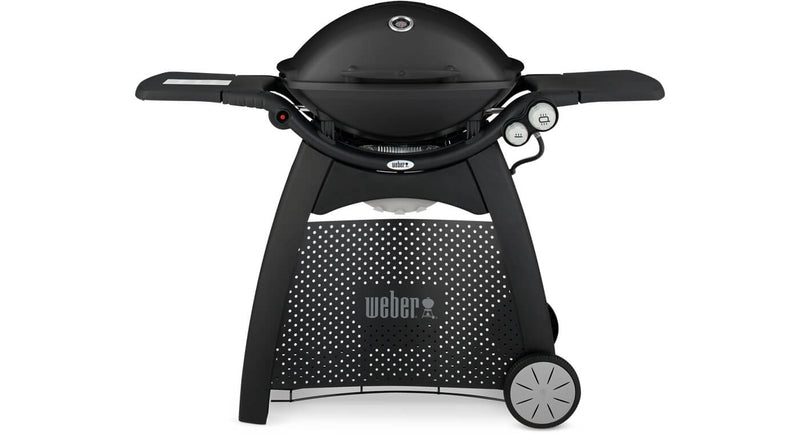 Weber Q3200 Station Black – zwarte gasbarbecue met onderstel en zijtafels